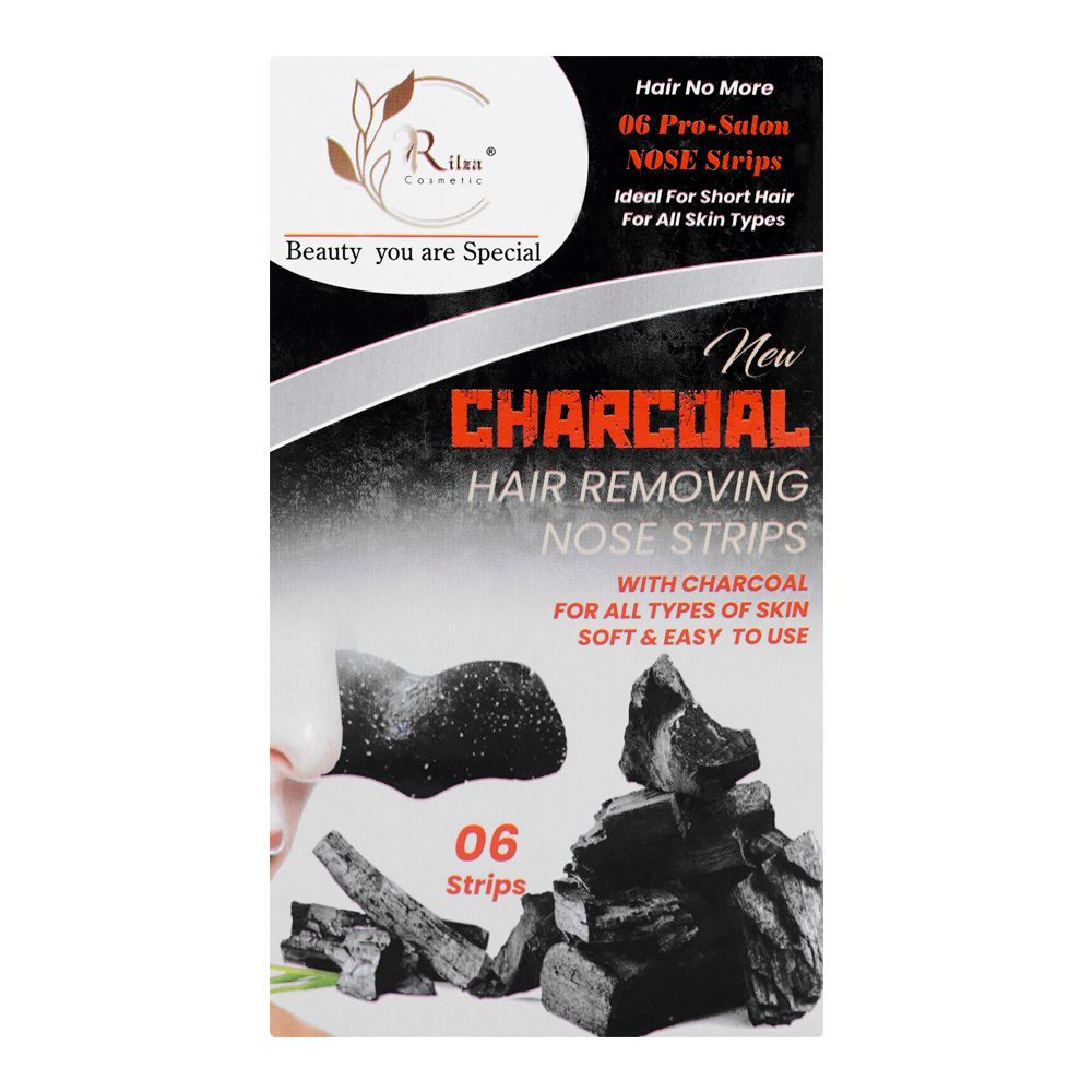 Rilza Charcoal Nose Cleansing Strip, For All Types Of Skin, 6-Pack - Main Image