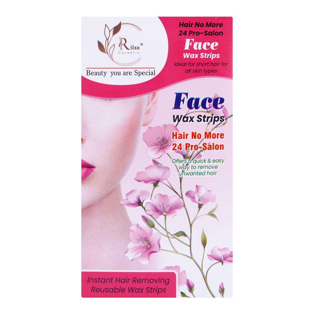 Rilza 24 Pro-Salon Face Wax Strip, For All Types of Skin - Main Image