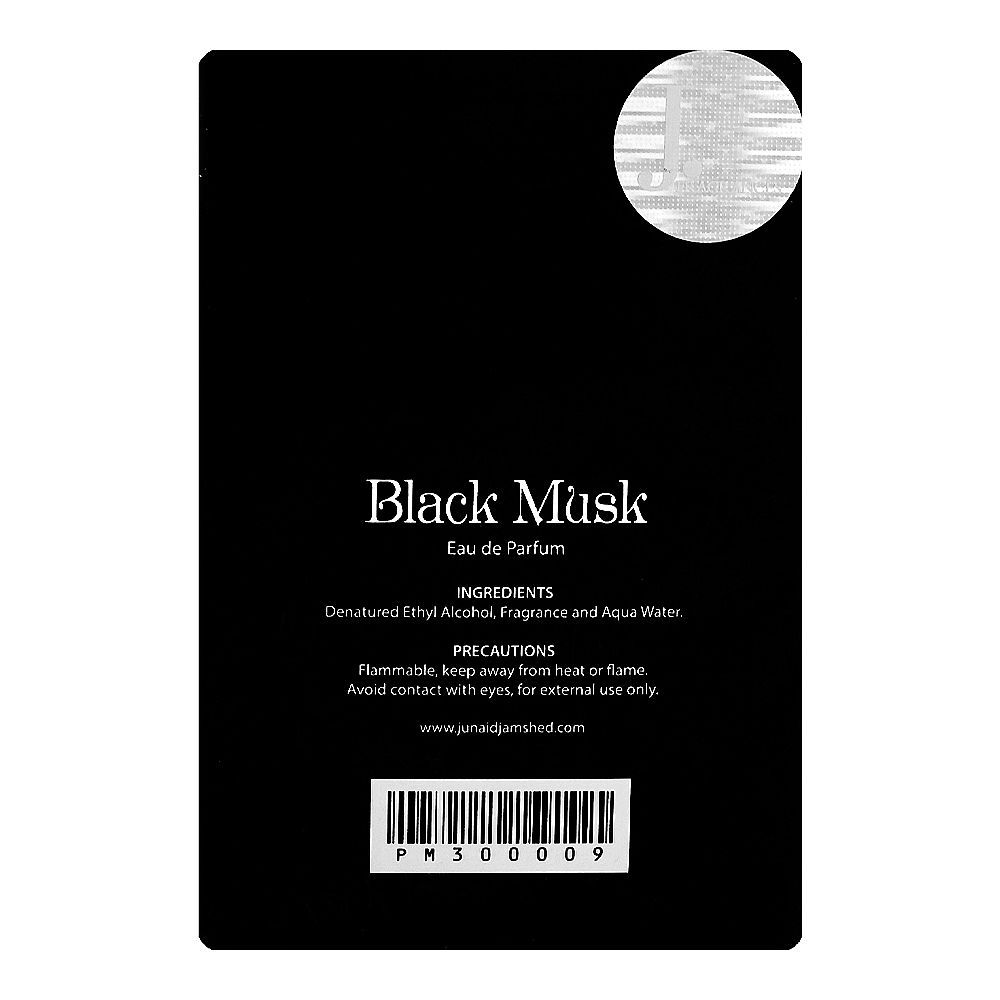 Junaid Jamshed J. Black Musk, Eau De Parfum, For Men, 30ml - Image 3