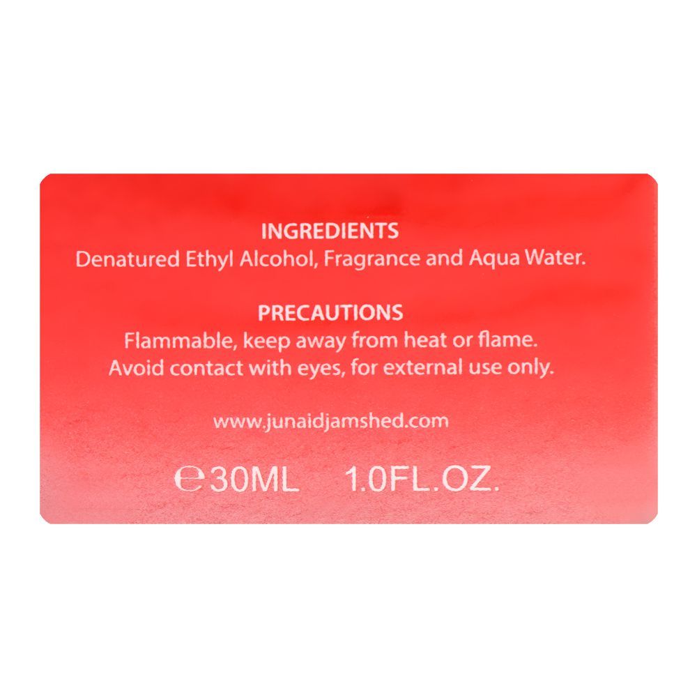 Junaid Jamshed J. Khumar Red, Eau De Parfum, For Men, 30ml - Image 4
