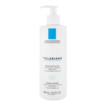 La Roche-Posay Toleriance Dermo-Cleanser & Make-Up Remover Fluid, Sans Parfum, Fragrance Free, For All Types Of Intolerant Skin, 400ml - Main Image