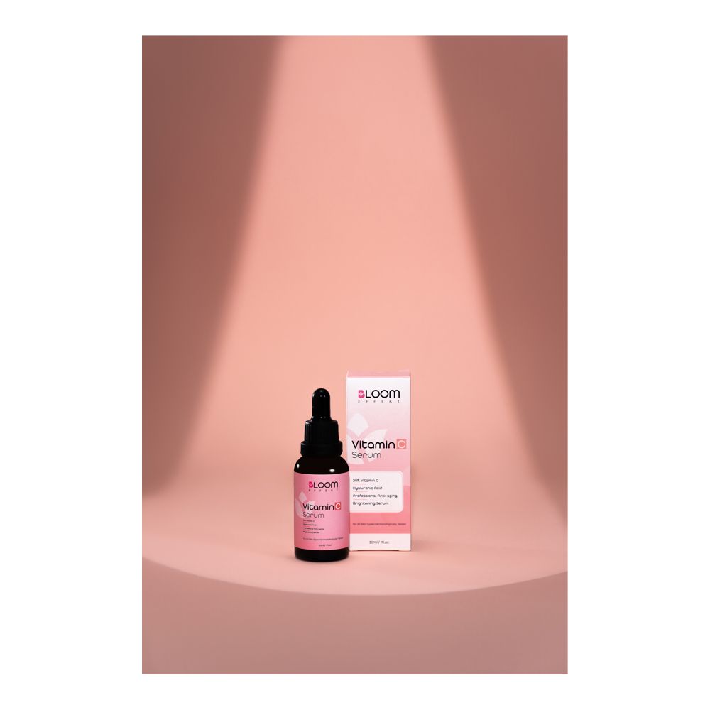 Bloom Effekt 20% Vitamin C Hyaluronic Acid Anti Aging & Brightening Serum, 30ml - Main Image