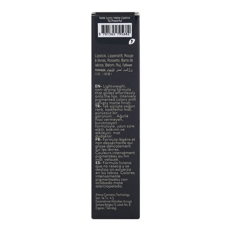 Junaid Jamshed Note Iconic Matte Lipstick, 112 Powerful, 3.25g - Image 3