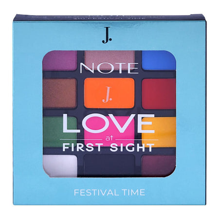 Junaid Jamshed Note Love At First Sight Eyeshadow Palette, 210 Festival Time, 1.3g X 12-Pack - Image 3