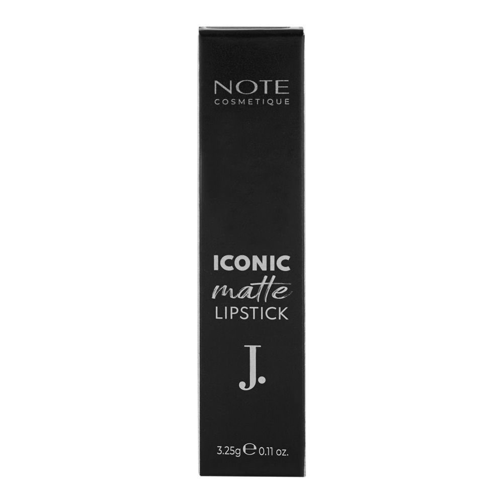 Junaid Jamshed Note Iconic Matte Lipstick, 03 Cherry Love, 3.25g - Image 3