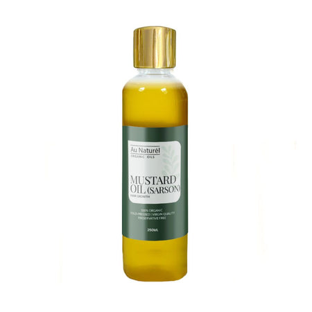 Au Naturel Preservative Free Mustard Hair Oil, Virgin Quality, 250ml - Main Image