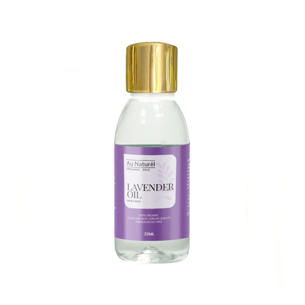 Au Naturel Preservative Free Lavender Hair & Skin Oil, Virgin Quality, 30ml - Main Image