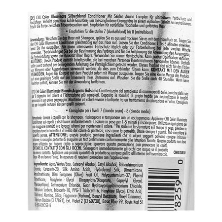 CHI Color Illuminate 95% Natural Silver Blonde Conditioner, Paraben Free, 251ml - Image 3