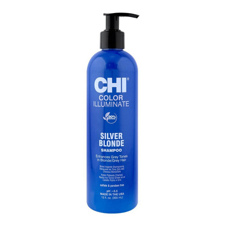 CHI Color Illuminate 90% Natural Silver Blonde Shampoo, Sulfate & Paraben Free, 355ml - Main Image