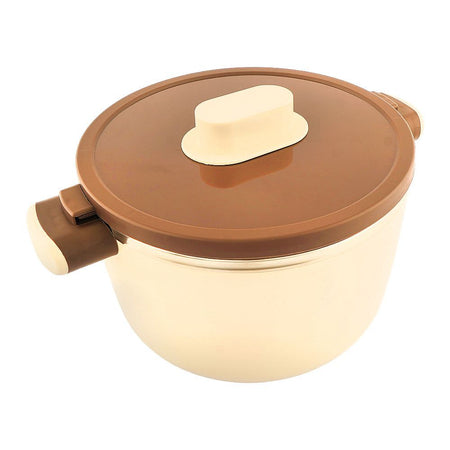 Happy Ware Forte Warmer Hot Pot With Twist Lock Lid, 29.5 x 22.2 x 16.5cm, 3.5 Liters, Brown, SU-648 - Image 2
