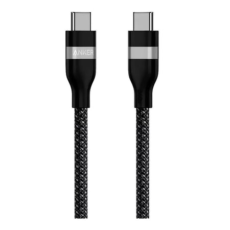 Anker USB-C To USB-C Fast Charging Cable For Apple & Samsung, Uncycled Braided, 240W, Black, A82E2H11 - Main Image