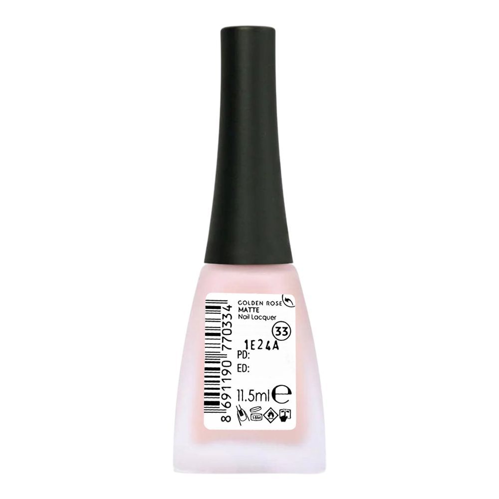 Golden Rose Matte Nail Lacquer, 33, 11.5ml - Image 2
