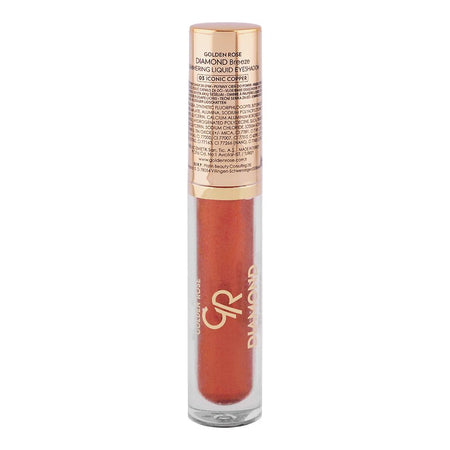 Golden Rose Diamond Breeze Shimmering Liquid Eyeshadow, 03 Iconic Copper - Main Image