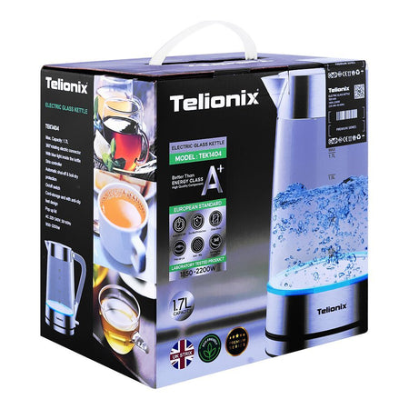 Telionix Electric Glass Kettle, 1850-2200W, 1.7 Liter, TEK-1404 - Main Image