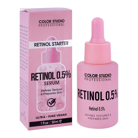 Color Studio Retinol 0.5% Serum, Fragrance Free, Ultra-Pure Vegan, 30ml - Main Image