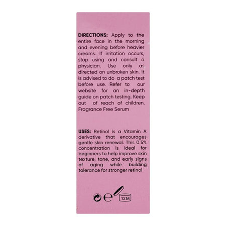 Color Studio Retinol 0.5% Serum, Fragrance Free, Ultra-Pure Vegan, 30ml - Image 3