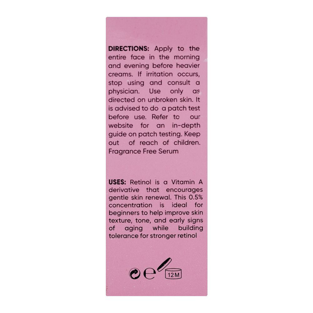 Color Studio Retinol 0.5% Serum, Fragrance Free, Ultra-Pure Vegan, 30ml - Image 3