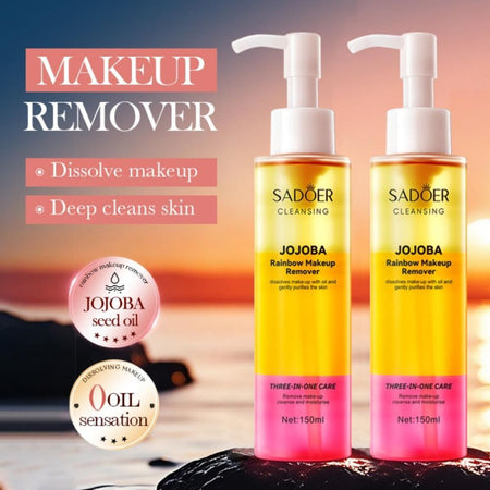 Sadoer Cleansing Jojoba Rainbow Makeup Remover, 150ml, SD51523 - Image 3