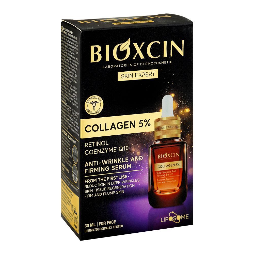 Bioxcin Collagen 5% Anti-Wrinkle & Firming Serum, For All Types Of Skin, 30ml - Main Image