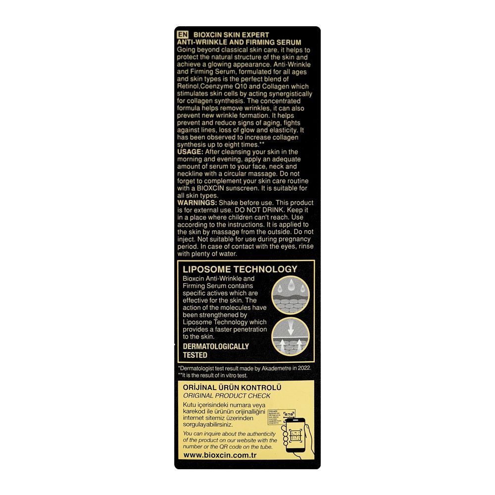 Bioxcin Collagen 5% Anti-Wrinkle & Firming Serum, For All Types Of Skin, 30ml - Image 2