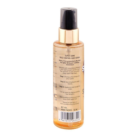 Sunsilk Super Shine 48 Frizz Control With Vitamin E Serum, For Frizzy Hair, 92ml - Image 2