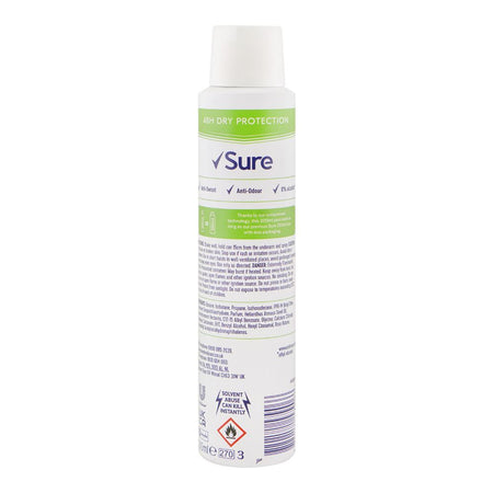 Sure Women Pear & Jasmine 48H Anti-Perspirant Body Spray, Anti-Sweat & Odour, Alcohol Free, For Women, 200ml - Image 2