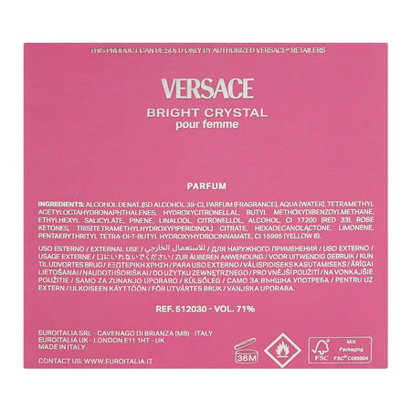 Versace Bright Crystal Pour Femme Parfum, For Women, 50ml - Image 3