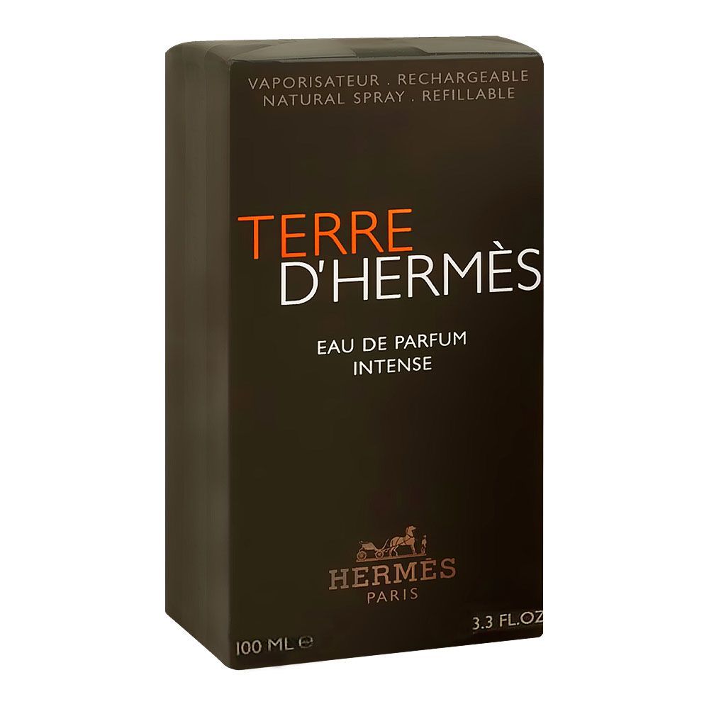 Terre D'Hermes Rechargeable Intense, Eau De Parfum, For Men, 100ml - Image 2
