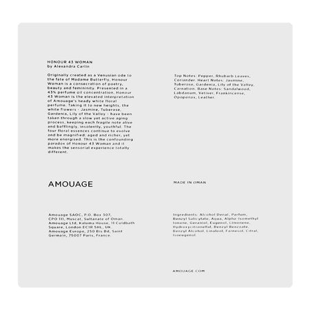 Amouage Honour 43 Woman, Eau De Parfum, 100ml - Image 3