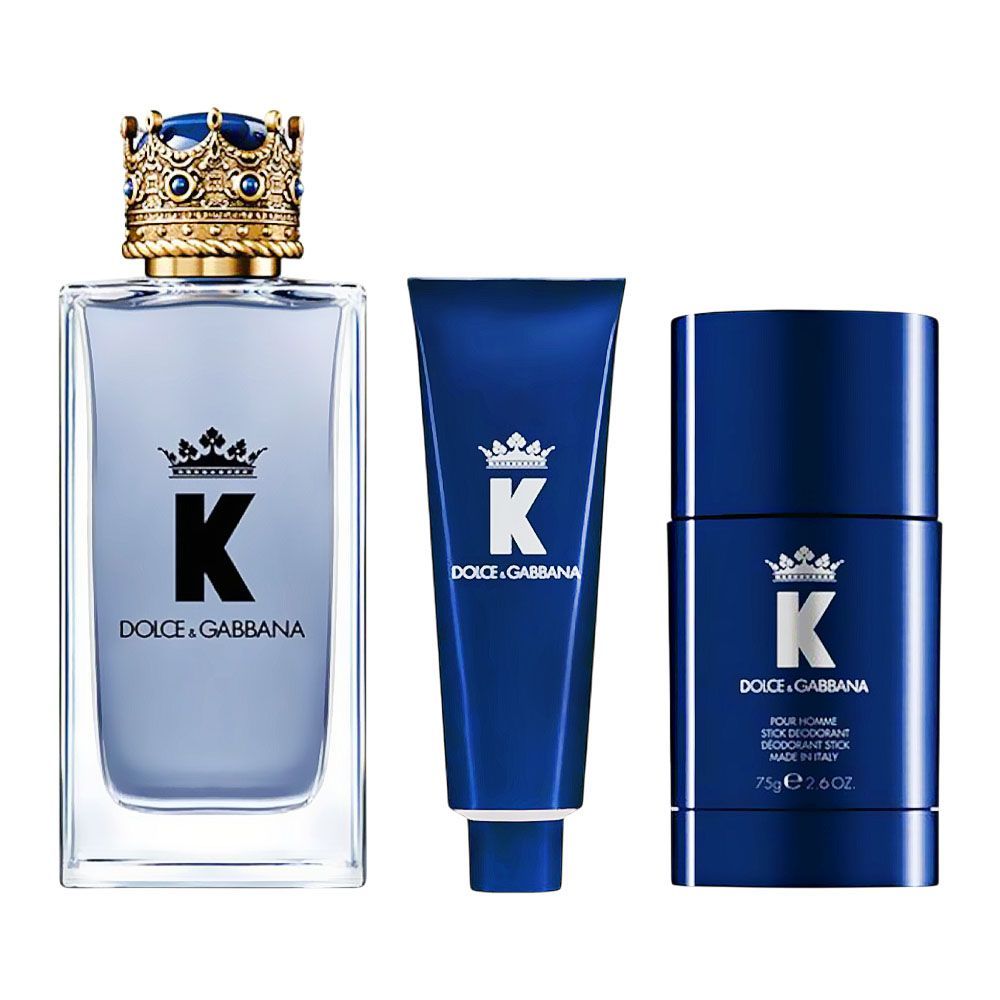 Dolce & Gabbana K Set For Men, Eau De Toilette, 100ml + Shower Gel 50ml + Deodorant Stick 75g - Main Image