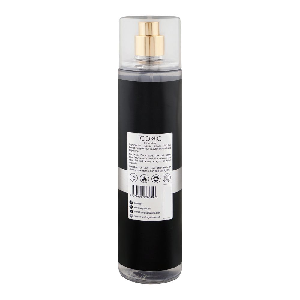 Opio Iconic Men Body Mist, For Men, 250ml - Image 2