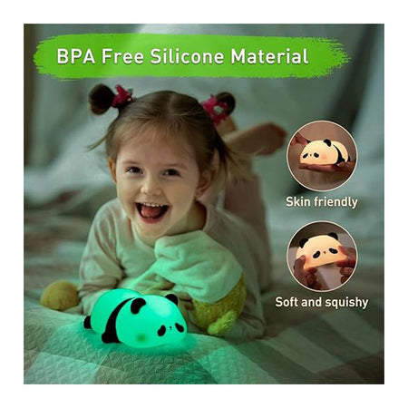 AJF Panda Shaped Rechargeable Silicone Night Lamp, With Type-C Rechargable Port, 30 Minutes Run Time - Image 5