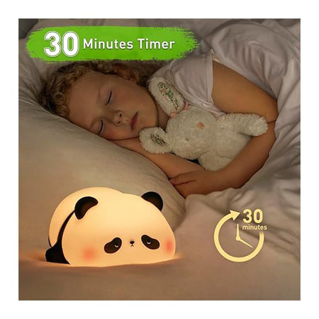 AJF Panda Shaped Rechargeable Silicone Night Lamp, With Type-C Rechargable Port, 30 Minutes Run Time - Image 6