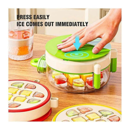 AJF Portable 2-In-1 Cool Summer Ice Bottle With Ice Cube Tray - Image 2