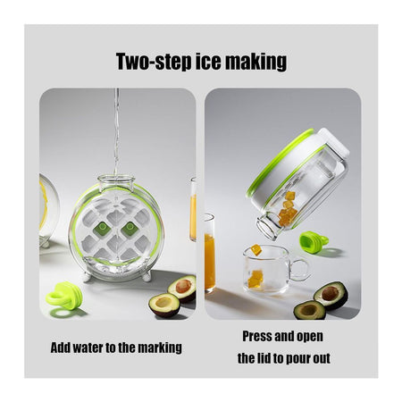 AJF Portable 2-In-1 Cool Summer Ice Bottle With Ice Cube Tray - Image 4