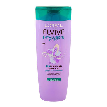 L'Oreal Paris Elvive Hyaluron Pure 72H Purifying Shampoo, Salicylic & Hyaluronic Acid, For Moisturize Hair, 360ml - Image 7