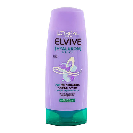 L'Oreal Paris Elvive Hyaluron Pure 72H Rehydrating Conditioner, Salicylic & Hyaluronic Acid, 175ml - Image 3