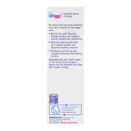 Seba Med PH5.5 Diaper Rash Cream, Panthenol, 100ml - Image 4