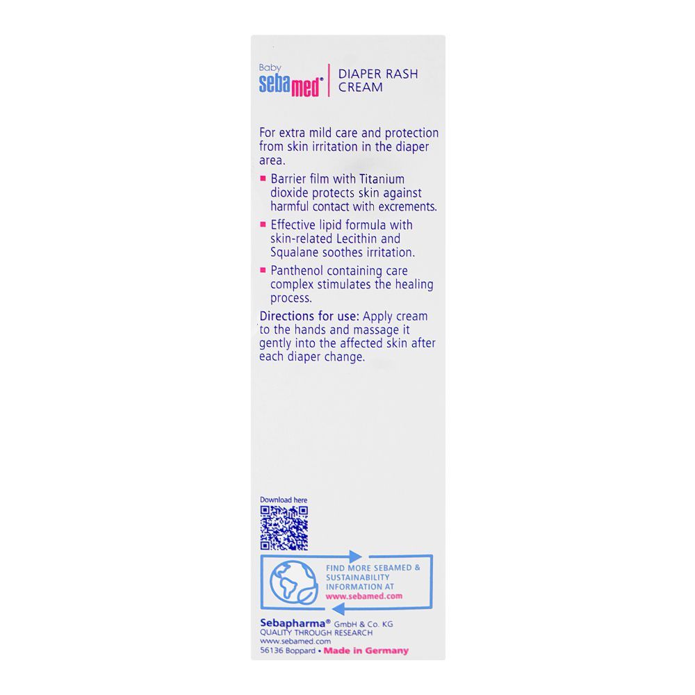 Seba Med PH5.5 Diaper Rash Cream, Panthenol, 100ml - Image 4