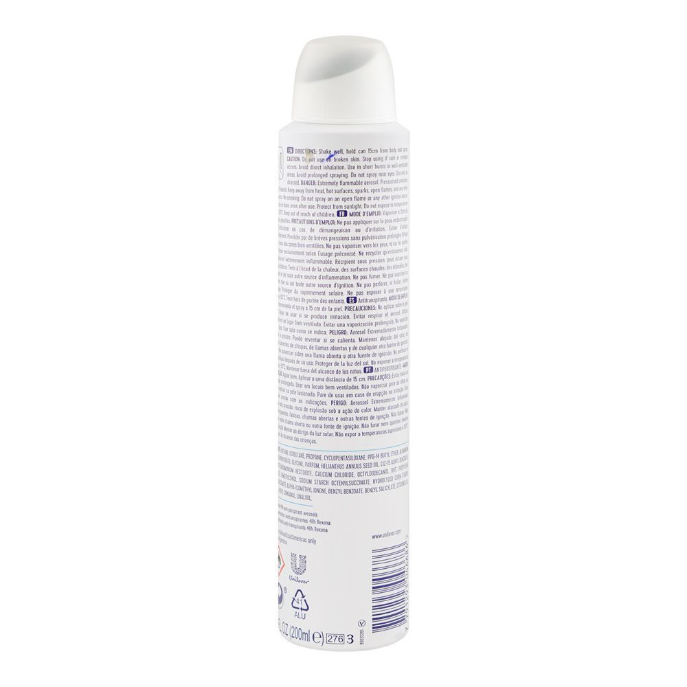 Rexona Advanced Protection 72H + Motion Sense Cotton Dry Anti Transparent Body Spray, Alcohol Free, For Women, 200ml - Image 2