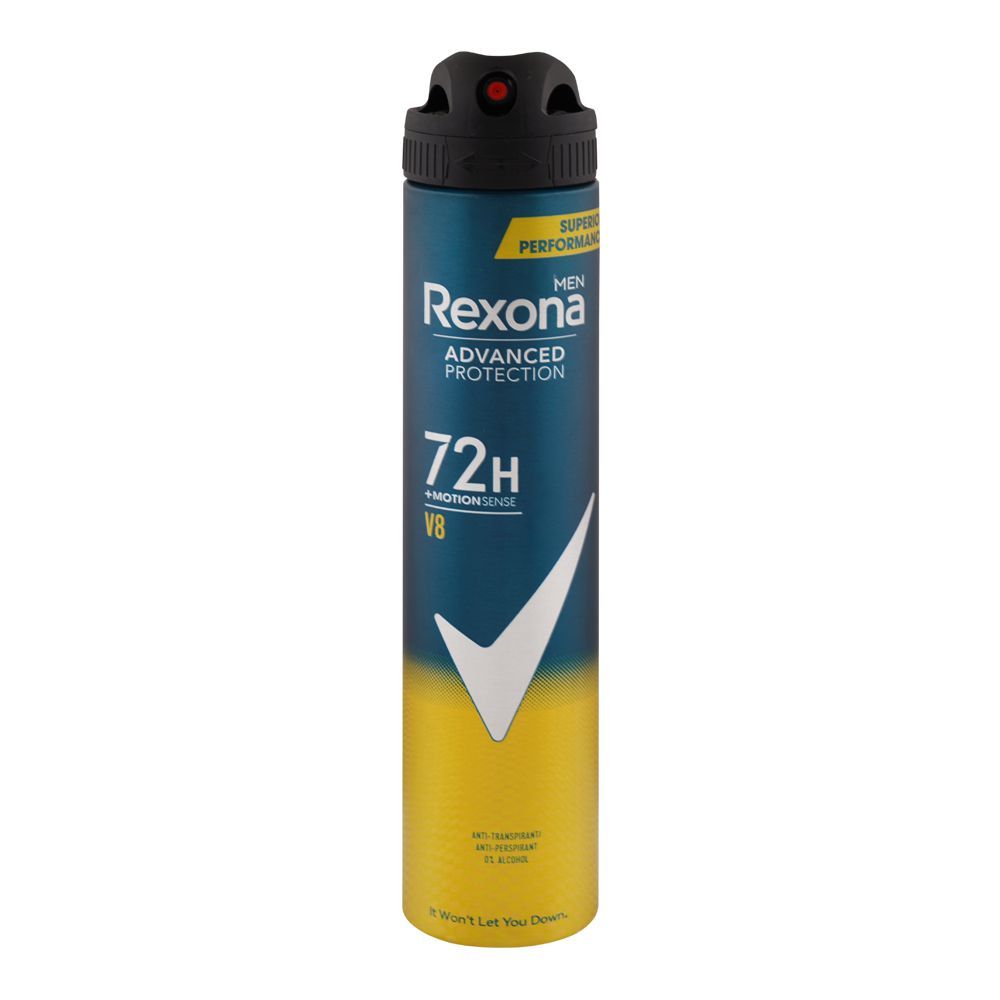 Rexona Men Advanced Protection 72H + Motion Sense V8 Anti-Perspirant Body Spray, Alcohol Free, For Men, 200ml - Main Image