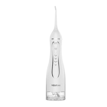 H2O Floss Oral Irrigator Professional Flosser, IPX7 Waterproof, 300ml Water Tank, White, C102 - Main Image