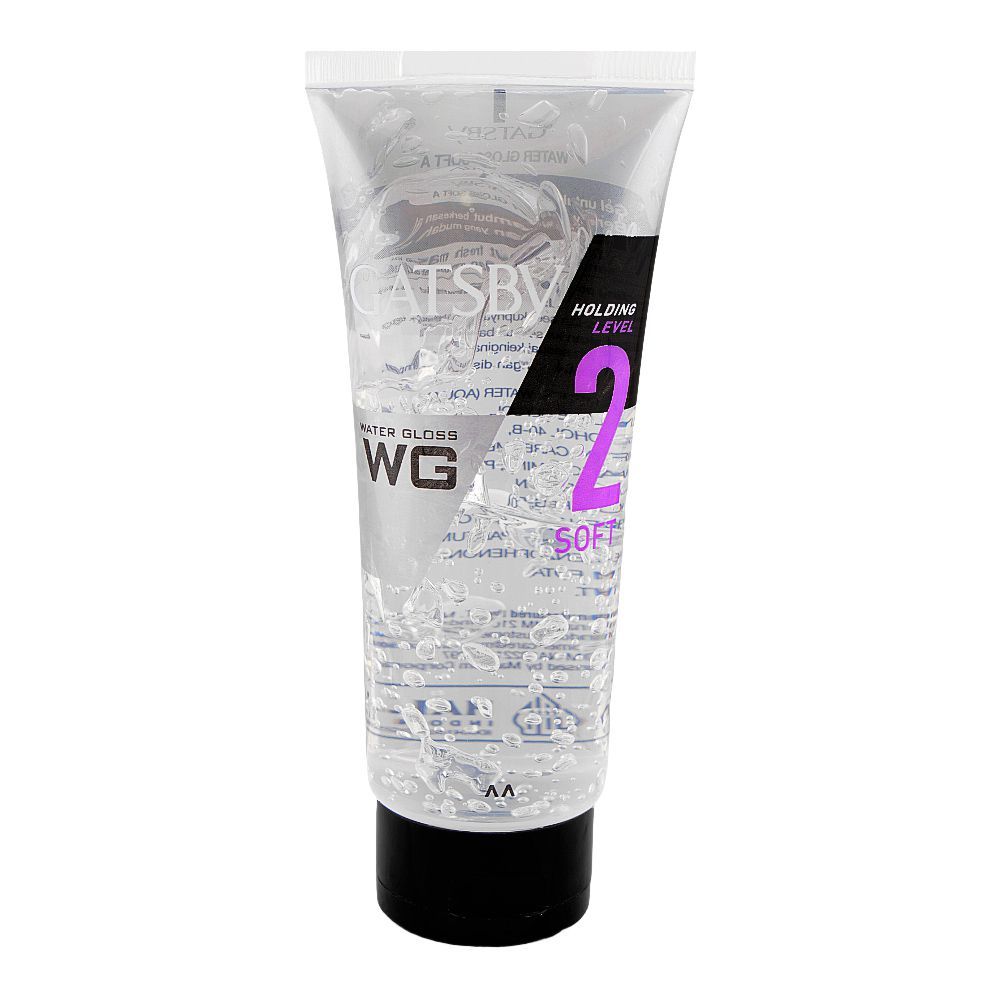 Gatsby Water Gloss Soft Hold Level 2 Soft Hair Styling Gel, 100g - Main Image