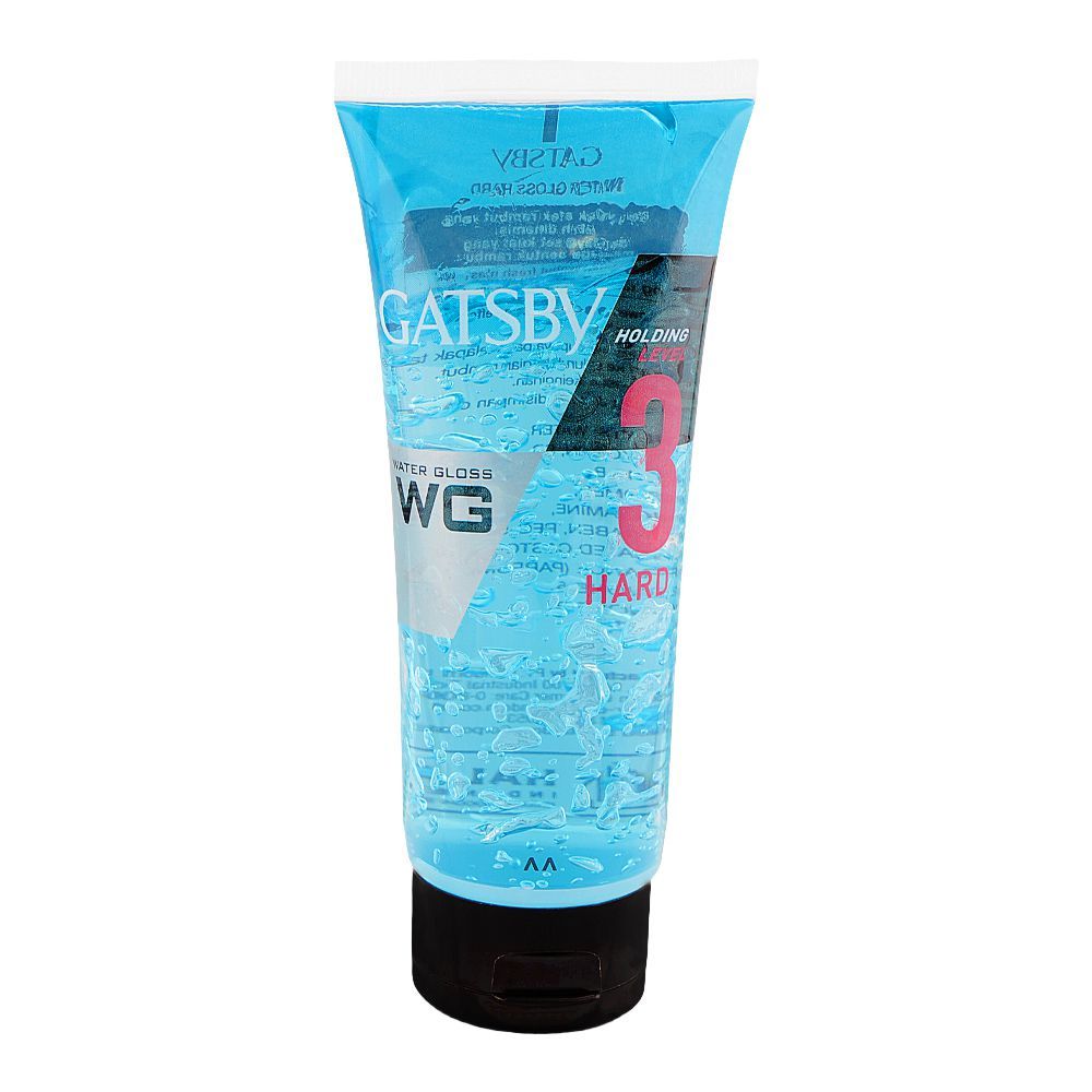Gatsby Water Gloss Hard Hold Level 3 Hard Hair Styling Gel, 100g - Main Image
