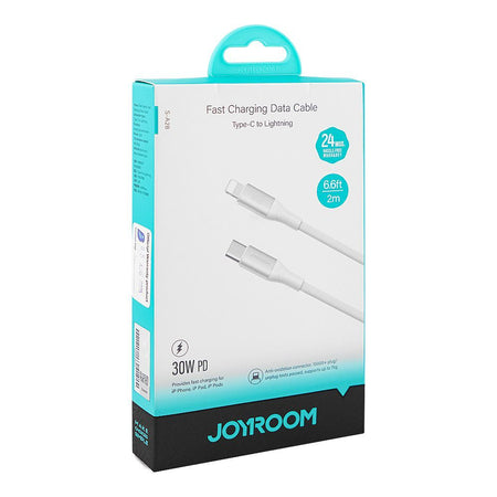 Joyroom Flash Series Type-C To Lightning Fast Charging Data Cable, 2 Meter, 30W, White, S-A28 - Image 2