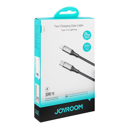 Joyroom Flash Series Type-C To Lightning Fast Charging Data Cable, 2 Meter, 30W, Black, S-A28 - Image 2
