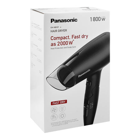 Panasonic Compact Fast Dry Hair Dryer, 1800W, EH-NA37-K - Image 2