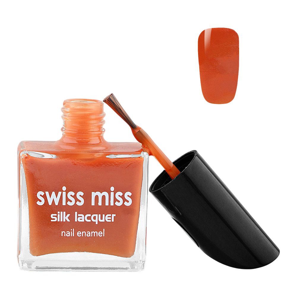 Swiss Miss Silk Lacquer Nail Enamel, 616 Pumpkin - Main Image