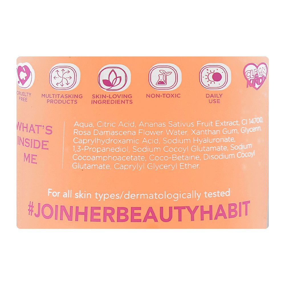 Her Beauty Wake Up-Rose Up Balance Bestie PH Friendly Rose Cloud Cleanser, Hyaluronic Acid, Fragrance Free, For All Types Of Skin, 75ml - Image 3