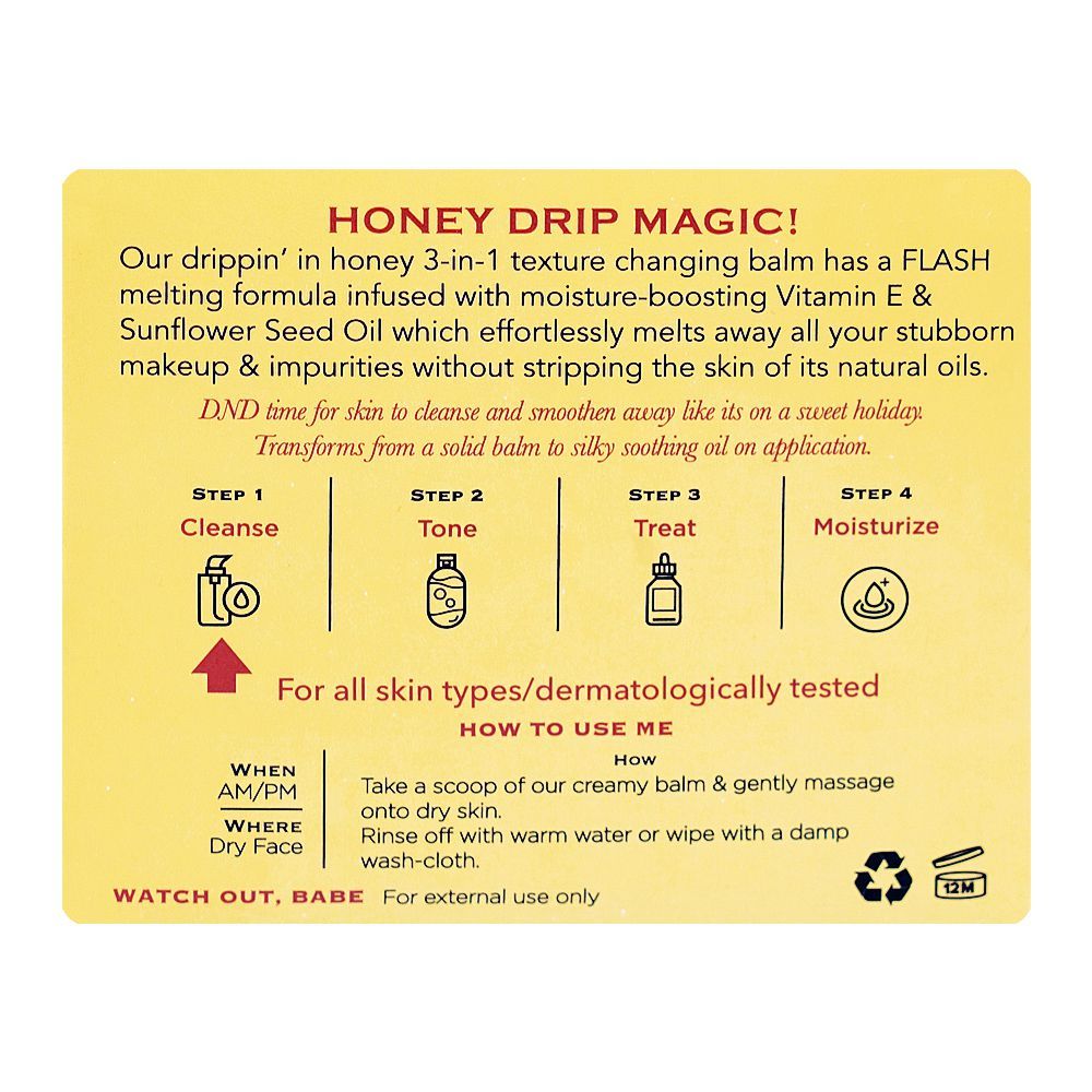 Her Beauty Oh So Honey Daily Gentle All-Off Balm, For All Types Of Skin, 100ml - Image 2